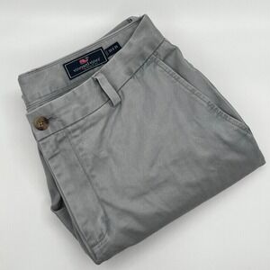 Vineyard Vines Chino Pants Mens 33x30 Gray Excellent Cotton Straight Leg 2815
